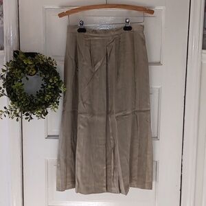 Vintage tan 11/12 flax blend skirt